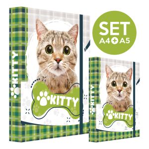 Box na zošity SET A4 + A5 Jumbo Kitty