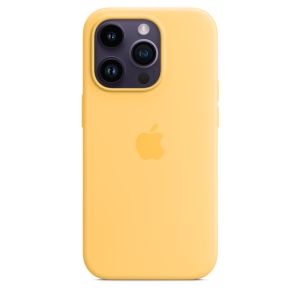 iPhone 14 Pre Max Silicone Case with MS - Sunglow MPU03ZM/A