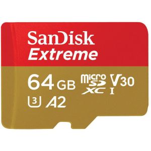 SanDisk Extreme/micro SDXC/64GB/UHS-I U3 / Class 10/+ Adaptér SDSQXAH-064G-GN6AA