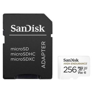 SanDisk High Endurance/micro SDXC/256GB/Class 10/+ Adaptér/Biela SDSQQNR-256G-GN6IA