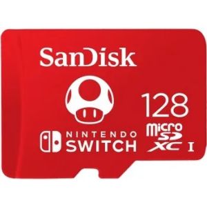 SanDisk Ninendo Switch/micro SDXC/128GB/UHS-I U3 / Class 10/Červená SDSQXAO-128G-GNCZN