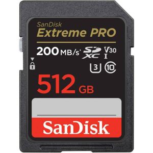 SanDisk Extreme PRO/SDXC/512GB/UHS-I U3 / Class 10/Čierna SDSDXXD-512G-GN4IN