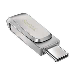 SanDisk Ultra Dual Drive Luxe/256GB/USB 3.1/USB-A + USB-C/Strieborná SDDDC4-256G-G46