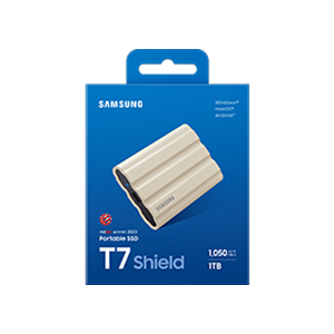 Samsung T7 Shield/1TB/SSD/Externý/2.5"/Béžová/3R MU-PE1T0K/EU