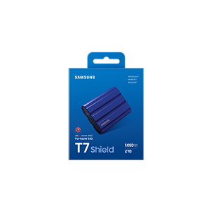 Samsung T7 Shield/2TB/SSD/Externý/2.5"/Modrá/3R MU-PE2T0R/EU