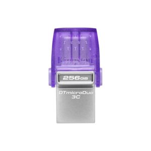 Kingston DataTraveler MicroDuo 3C/256GB/USB 3.2/USB-A + USB-C/Fialová DTDUO3CG3/256GB