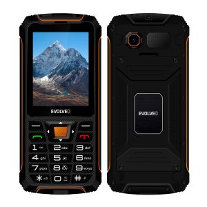 EVOLVEO StrongPhone Z6, vodotesný odolný Dual SIM telefón, černo-oranžová SGP-Z6-BO