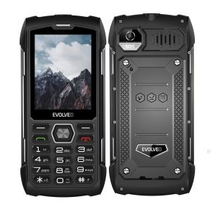 EVOLVEO StrongPhone H1, vodotesný odolný Dual SIM telefón, čierna-šedá SGP-H1-BG