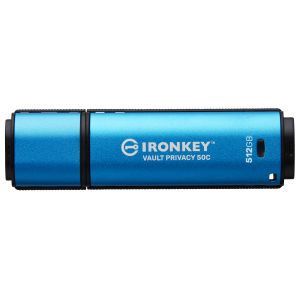 Kingston Ironkey Vault Privacy 50C/512GB/USB 3.2/USB-C/Modrá IKVP50C/512GB