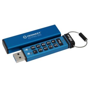 Kingston IronKey Keypad 200/16GB/USB 3.2/USB-A/Modrá IKKP200/16GB