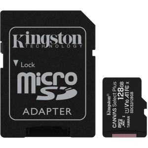 Kingston Canvas Select Plus A1/micro SDXC/128GB/UHS-I U1/Class 10/+ Adaptér SDCS2/128GB