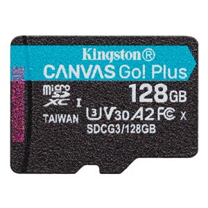 Kingston Canvas Go Plus A2/micro SDXC/128GB/UHS-I U3 / Class 10 SDCG3/128GBSP