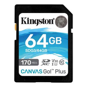 Kingston Canvas Go Plus/SDXC/64GB/UHS-I U3 / Class 10 SDG3/64GB