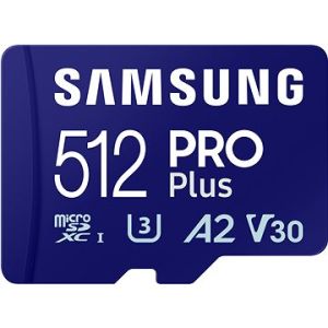 Samsung/micro SDXC/512GB/Class 10/+ Adaptér/Modrá MB-MD512SA/EU