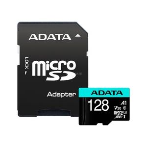 ADATA V30S/micro SDXC/128GB/UHS-I U3 / Class 10/+ Adaptér AUSDX128GUI3V30SA2-RA1