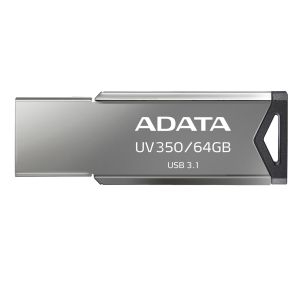 ADATA UV350/64GB/USB 3.1/USB-A/Strieborná AUV350-64G-RBK