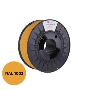 Tlačová struna (filament) C-TECH PREMIUM LINE, PLA, signálna žltá, RAL1003, 1,75mm, 1kg 3DF-P-PLA1.75-1003