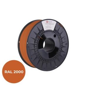 Tlačová struna (filament) C-TECH PREMIUM LINE, PLA, žltooranžová, RAL2000, 1,75mm, 1kg 3DF-P-PLA1.75-2000