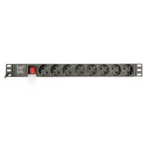 Gembird PDU 8 schucko, C14, 1U, 10 A, 3m EG-PDU-014-C14