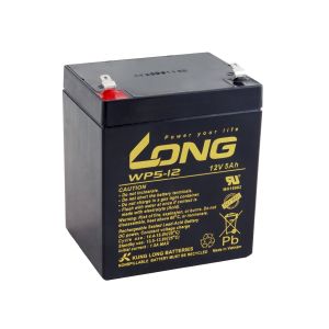 Long 12V 5Ah olověný akumulátor F1 (WP5-12 F1) PBLO-12V005-F1A-1