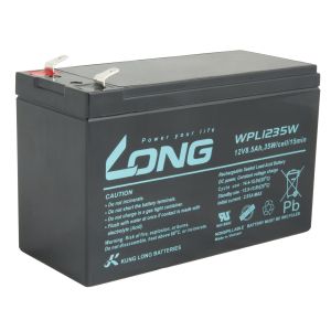 LONG batéria 12V 8,5 Ah F2 HighRate LongLife 9 rokov (WPL1235W) PBLO-12V008,5-F2AHL