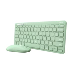 TRUST LYRA WL KEYBOARD & MOUSE US (myš+kláv) zelená 24942