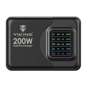 Viking USB GaN charger 200W PD PRO VCH200PD