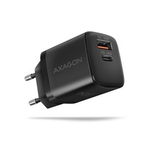 AXAGON ACU-PQ30 Sila nabíjačky do siete 30W, 2x port (USB-A + USB-C), PD3.0/PPS/QC4+/SFC/AFC/Apple ACU-PQ30