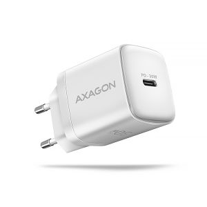 AXAGON ACU-PD30W, Sil nabíjačka do siete 30W, 1x port USB-C, PD3.0/PPS/QC4+/SFC/AFC/Apple, biela ACU-PD30W