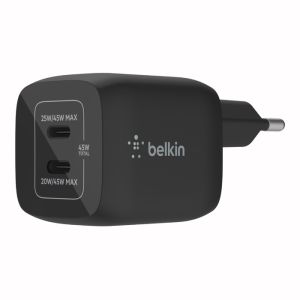 Belkin nabíjačka 45W 2x USB-C, čierna WCH011vfBK