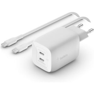 Belkin 65W napájací adaptér 2xUSB-C+100W kábel WCH013vf2MWH