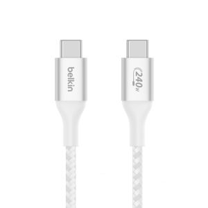 Belkin Boost charge USB-C kábel 240W, 1m, biely CAB015bt1MWH