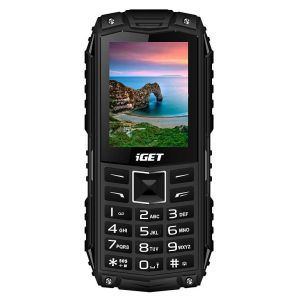 iGET Defender D10 Black - odolný telefón IP68, DualSIM, 2500 mAh, BT, powerbanka, svietidlo, FM, MP3 84000426