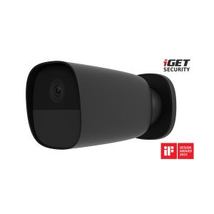 iGET SECURITY EP26 Black - WiFi bateriová FullHD kamera, IP65, zvuk, samostatná a pre alarm M5-4G SK 75020686