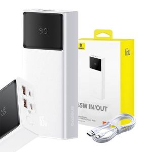 Baseus Power Bank Star-Lord 20000 mAh 65W 2x USB-A/micro USB/USB-C biela 6932172634957