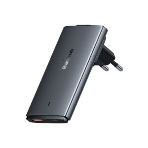 Baseus Nabíjačka do siete GaN5 Pro Ultra Slim USB-C/USB-A 65 W sivá 6932172618353