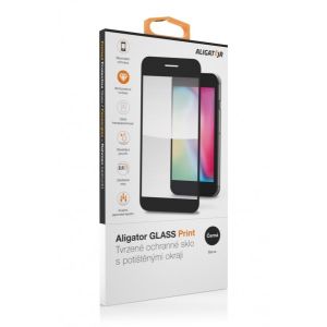 Aligator Ochranné tvrzené sklo GLASS PRINT Vivo Y55 (5G), čierna, celoplošné lepenie GLP0193