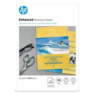 HP Enhanced Business Glossy Laser Photo Paper, CG965A, foto papier, lesklý, biely, A4, 150 g/m2, 150 ks, laserový,obojstranná tl