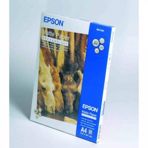 Epson Matte Paper Heavyweight, C13S041256, foto papier, matný, silný typ biely, Stylus Photo 1270, 1290, A4, 167 g/m2, 50 ks, at