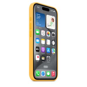 iPhone 15 Pre Silicone Case with MS - Sunshine MWNK3ZM/A