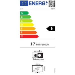 Acer/B248Y/23,8"/IPS/FHD/75Hz/4ms/Black/3R UM.QB8EE.001