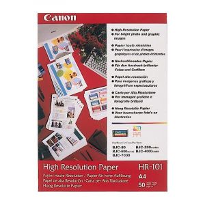 Canon High Resolution Paper, HR-101 A4, foto papier, špeciálne vyhladený, 1033A002, biely, A4, 106 g/m2, 50 ks, atramentový