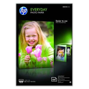 HP Everyday Photo Paper, Glossy, CR757A, foto papier, lesklý, biely, 10x15cm, 4x6", 200 g/m2, 100 ks, atramentový