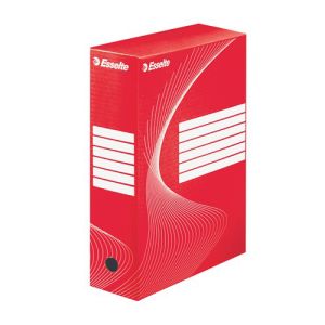 Archívny box A4 / 100 mm, kartón, ESSELTE "Standard", červený