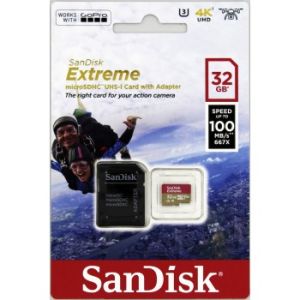 SanDisk Extreme/micro SDHC/32GB/UHS-I U3 / Class 10/+ Adaptér SDSQXAF-032G-GN6AA