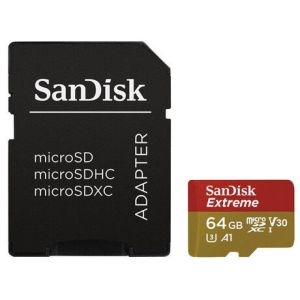 SanDisk Extreme/micro SDXC/64GB/UHS-I U3 / Class 10/+ Adaptér SDSQXAH-064G-GN6AA