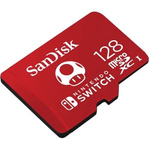 SanDisk Ninendo Switch/micro SDXC/128GB/UHS-I U3 / Class 10/Červená SDSQXAO-128G-GNCZN