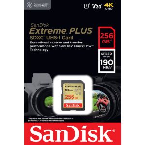 SanDisk Extreme PLUS/SDXC/256GB/UHS-I U3 / Class 10 SDSDXWV-256G-GNCIN