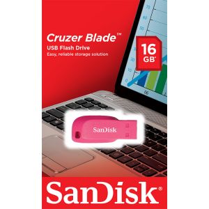 SanDisk Cruzer Blade/16GB/USB 2.0/USB-A/Ružová SDCZ50C-016G-B35PE