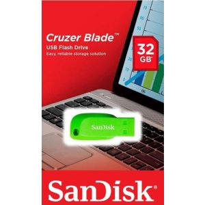 SanDisk Cruzer Blade/32GB/USB 2.0/USB-A/Zelená SDCZ50C-032G-B35GE